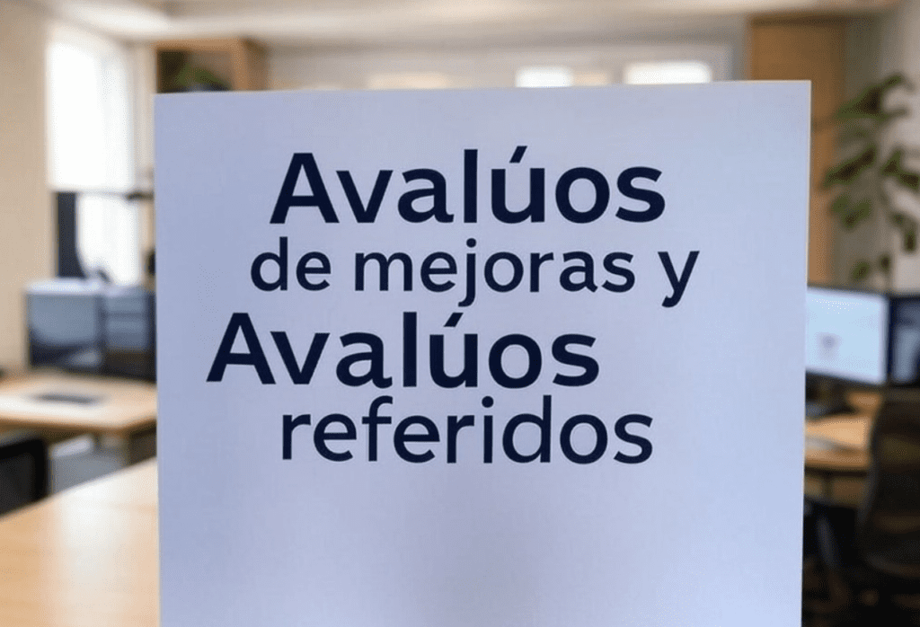 Avalúos de mejoras y Avalúos referidos